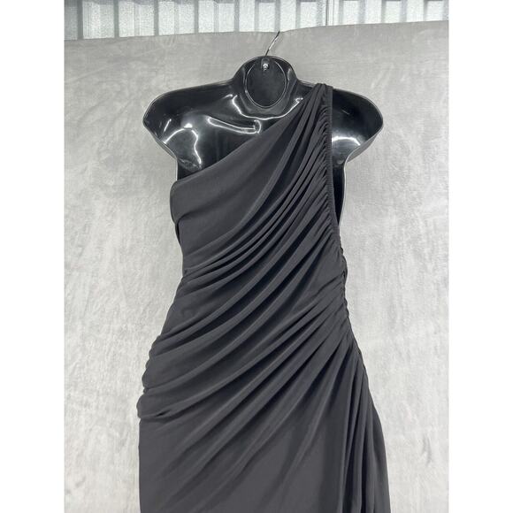 New Anthropologie Normali Kamali Diana One Shoulder Ruched Dress - Picture 3 of 13